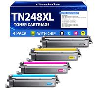 Ondula TN248XL Cartuchos de Tóner Compatible para Brother TN-248 TN-248XL TN248VAL para Brother DCP-L3560CDW HL-L3240CDW MFC-L3760CDW MFC-L3760CDW DCP-L3520CDW(BK,C,M,Y)