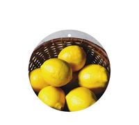 One Basket - Juego de ambientador colgante de limones, tarjetas redondas de fragancia de lavanda para interiores de automóviles, paquete de 10/24 tarjetas