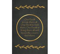 One Book to Rule them All: A reading tracker review book