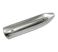 one by Camamoto cod 77017504A silenciador de protección contra el calor compatible con yamaha majesty 400cc año 2004-2006 (distancia entre agujeros 268 mm) (cromo satinado)