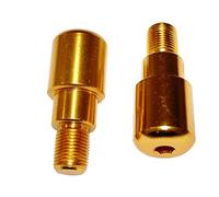 one by Camamoto cód. 77300038 - Juego de balanzas contrapesos estabilizadores manillar de aluminio de color dorado compatible con Yamaha T-Max 500/530cc