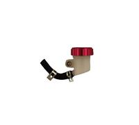 One by Camamoto | Depósito de aceite para frenos traseros universal con tapón de aluminio CNC rojo para motocicletas Honda, Yamaha, Suzuki, Kawasaki, BMW, Aprilia y más