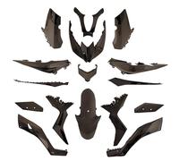 One by Camamoto Kit Completo de Carenado de Plástico para Yamaha X-Max, Xmax 125-300-400 cc Año desde 2017 hasta 2022, Color Negro Brillante, Incluye 16 Piezas