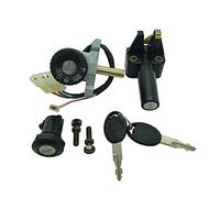one by camamoto Kit de Bloqueo/Cerradura (cod 77208113 Kit de Bloqueo/Cerradura Completo para bajo Asiento Compatible con Aprilia Sonic 50 / Sonic GP 50 año 1998 | árbitro. Orig. AP8202014)