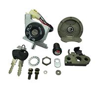 One by camamoto Kit de Bloqueo/Cerradura (cod 77208220 Completo para Panel de Teclas con Tapa de Gasolina y Puerta para Objetos compatibles con Yamaha aerox/MBK Nitro de 1997 a 2002)