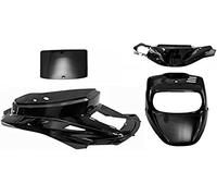 one by Camamoto Kit de carenado de plástico Compatible para (cod 77366409 para MBK Booster Spirit/Yamaha bw's | año de 1994 a 2003 (Freno de Disco) (Negro Brillante))