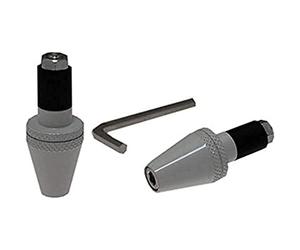 ONE BY CAMAMOTO Kit de contrapesos manillar de aluminio CNC "CONICAL" / estabilizadores manillar set balanceros para moto scooter AM6 | Color blanco | Universal incluido de adaptadores