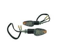 one by Camamoto - Par de intermitentes homologados para moto/scooter 12 leds, color negro, casquillo universal