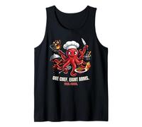 One Chef Octopus Ocho Brazos Total Chaos Kitchen Camiseta sin Mangas