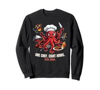 One Chef Octopus Ocho Brazos Total Chaos Kitchen Sudadera