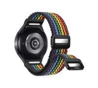 One Click - Correa deportiva trenzada sin huecos compatible con Samsung Galaxy Watch 7, 6, 4, 5, FE de 40 mm, 44 mm, Galaxy Watch 6 4 Classic de 47 mm, 43 mm, 42 mm, 46 mm, Watch 5 Pro de 45 mm, 20 mm