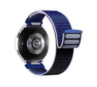 One Click No Gap Band compatible con Samsung Galaxy Watch 6 5 4 Band 40mm 44mm, Galaxy Watch 6 4 Classic Band 47mm 43mm 42mm 46mm/Watch 5 Pro 45mm Band, 20mm Correa deportiva de nailon suave para