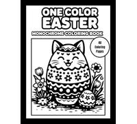 One Color Easter Monochrome Coloring Book: Humorous Scenes for Light and Playful Coloring