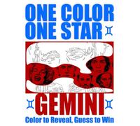 ONE COLOR ONE STAR - GEMINI: Color to Reveal, Guess to Win - A Monochrome Coloring Book of Gemini Celebrities