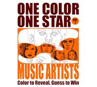 ONE COLOR ONE STAR - MUSIC ARTISTS VOL 1: Color to Reveal, Guess to Win - A Monochrome Coloring Book of Music Celebrities