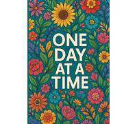 One Day at a Time: Floral Mandala Moments" is a beautifully crafted adult coloring book featuring 40 relaxing designs, including