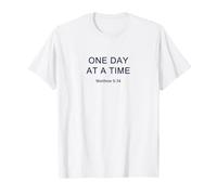 One Day at a Time - Minimal Christian Faith Reminder Camiseta