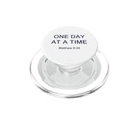 One Day at a Time - Minimal Christian Faith Reminder PopSockets PopGrip para MagSafe