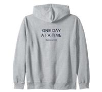 One Day at a Time - Minimal Christian Faith Reminder Sudadera con Capucha