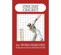 One Day Cricket Word Search Puzzle Book: Word Searches with Easy to Read Print about One Day Cricket, Cricket Players, Cricket and more | 6x9 inches| ... . Gift for Vacations, Holiday and Free Times
