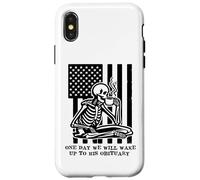 One Day We Will Wake Up to His Obituary Anti Fascism Resist Carcasa para iPhone X/XS