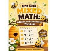 One-Digit Mixed Math: Addition and Subtraction Workbook: Clear Practice with Simple Horizontal Problems