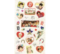 One Direction (1D) Juego de 25 pegatinas a todo color - Joven y divertido (hoja de 6"" x 10,5"")