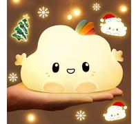 One Fire - Luz nocturna para niños, 16 colores, 5 niveles de brillo, luz nocturna para lactancia, para bebé, regulable, decoración estilo Kawaii, lámpara de noche con batería, para habitación de bebé