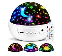 One Fire Proyector de cielo estrellado para niños, 【3 películas+93 efectos+regulable】 Proyector de cielo estrellado, 【Remote+3 Temporizadores+Rotación】 Juguete para niños a partir de 3-7 años, juguete