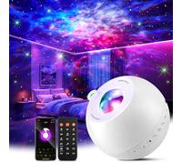 One Fire Proyector de Galaxias y Estrellas Real,15 Colores 360 Modo Luces LED Habitacion,15 Ruido Blanco Bebe+Bluetooth Luz Nocturna Infantil Lampara LED,Regalo Bebe Regalos Niña Decoracion Habitacion