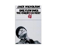 One Flew Over The Cuckoo's Nest - Póster decorativo para pared, diseño clásico y maravilloso de películas y series de televisión, 50 x 75 cm, estilo sin marco