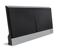 One For All - Antena de TV Interior Amplificada - Recibe TDT en un Rango de 25km - Antena Full HD TV Digital - Incluye Cable Coaxial de Alto Rendimiento - VHF/UHF - Filtro 3G/4G/5G - Negra - SV9385