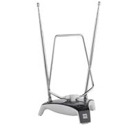 One For All - Antena de TV para Interior Amplificada - Recibe TDT en un Rango de 5km - Antena HDTV Digital - Incluye Cable Coaxial de Alto Rendimiento - VHF/UHF - Gris - SV9305