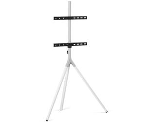 ONE FOR ALL Full Metal Tripod TV Stand for Screen Size 32-65 inch - Arctic White marca