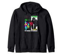 One Gorilla vs 100 Men Meme Primal Debate Humor en Internet Sudadera con Capucha