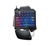 One-handed Mechanical Gaming Keyboard Backlit Portable Mini Gaming Keypad,Game one-handed keyboard Gunslinger Throne mechanical hand-feeling one-hande