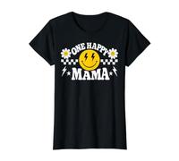 One Happy Dude Mama 1st Birthday Family Matching Camiseta gráfica económica, Mujer, Negro, XL