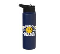 One Happy Dude Mama 1st Birthday Family Matching Stainless Steel Insulated Water Bottle