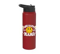 One Happy Dude Mama 1st Birthday Family Matching Stainless Steel Insulated Water Bottle