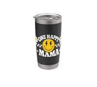 One Happy Dude Mama 1st Birthday Family Matching Vaso térmico de acero inoxidable de doble pared