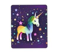 One-horse star - Alfombrilla de mouse multicolor con borde de bloqueo de goma gruesa de 8.3 x 10.3 pulgadas para oficina, juegos, estudio y escritorio de trabajo