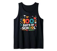 One Hundred Days Later 100 Days of School Student Teacher Camiseta sin Mangas