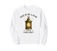 One If by Land 1775 Linterna Colonial Historia Americana Sudadera