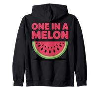 One In A Melon Cute Pun Summer Sandía Fruta Vacaciones Sudadera con Capucha