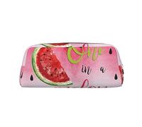 One in a Melon - Estuche de piel para maquillaje, neceser de viaje, bolsa de cosméticos, bolsa de almacenamiento diario para mujer, Silver, Talla única, Organizador de bolsas