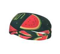 One In A Melon One In A Melon Pink Strawberry Cow Sports Sweatband Fashion Hairbands Athletic Elastic Hairband for Women & Men