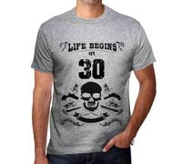 ONE IN THE CITY Camiseta para Hombre La Vida Empieza A Los 30 - Life Begins at 30 - Regalo Diseño Gráfico 30 Años Cumpleaños Aniversario Moda Año 1994