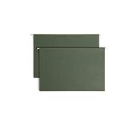 One Inch Capacity Box Bottom Hanging File Folders, Legal, Green, 25/Box