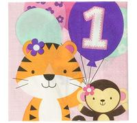 One Is Fun Girl Lunch Napkins