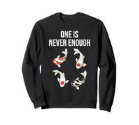 One Is Never Enough Koi Fish Anime japonés Kawaii Carp Fish Sudadera